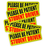 5 Pcs Student Driver Car Signs Car Bumper Sticker Decal Style 1