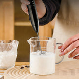 USB Electric Handheld Milk Frother for Coffee & Drinks Black