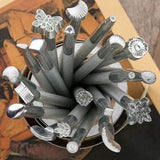 20 PCS Leather Working Saddle Making Tools for DIY Bags Belts Wallets