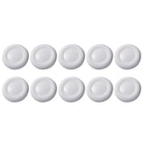 10 PCS TPU Thumb Grip Caps for PS4 and PS5 Controller Joysticks White