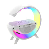 3 in 1 Digital Display Bluetooth Speaker Night Light with Wireless Charger