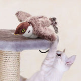 Interactive Cat Toy with Chirping Electronic Flying Bird for Indoor Cats