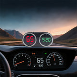 Digital Odometer Car HUD Head Up Display Speedometer Supports KMH MPH Time for Cars Trucks