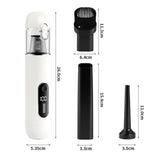 2-Mode Adjustable Cordless Handhtaeld Vacuum Cleaner Set Portable Digital Display Dust Cleaner for Car Home (Copy)