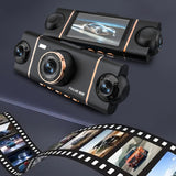 4-Channel Dash Cam with Built-in WiFi App Control and 64GB Memory Card