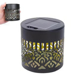 Solar Mandala Projection Wall Light Decorative for Yard Garden Post  Backyard Decor Style 2