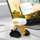 Rechargeable Gesture-Controlled Robot Toy with LED Light Effects and Remote Control Yellow