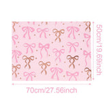 6 Sheet Gift Wrap Paper 70x50cm Coquette Bow Pattern Set Style 1