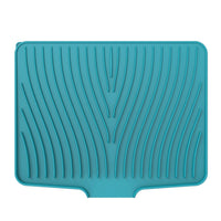 Silicone Dish Drying Mat for Kitchen Counter Non-Slip Drain Pad Green