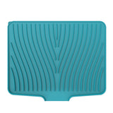 Silicone Dish Drying Mat for Kitchen Counter Non-Slip Drain Pad Green