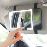 Car Sun Visor Vanity Mirror with Lights 5X Close-Up View Makeup Mirror