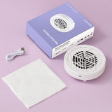 Nail Dust Collector Vacuum Fan for Nail Tech Quiet & Compact Dust Extractor White