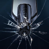 2-in-1 Car Emergency Escape Tool with Glass Breaker and Belt Cutter Black