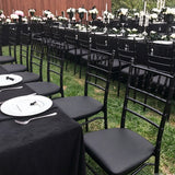4 PCS Stretch Removable Dining Chair Seat Cushion Slipcovers for Decor Black