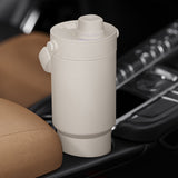 Reusable Insulated Stainless Steel Cup With Straw 735ml Large Capacity For Travel White