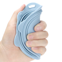 2Pcs Foldable Makeup Brush Cleaner Bowl Portable Silicone Cleaning Tool for Cosmetic Brushes Powder Puffs Sponges Blue