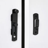 Set of 4Pcs 90-Degree Rotating Barn Door Lock Chirldproof Flip Sliding Latches for Window Door Black