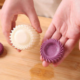 8PCS 2-in-1 Double-Sided Sunflower Cookie Stamp Pastry Mold for Baking Biscuits