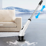 Electric Spin Scrubber with 9 Replaceable Brush Heads Cordless Cleaning Brush for Bathroom and Kitchen