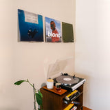 4PCS Vinyl Record Wall Mount Display for 1LP 2LP Clear