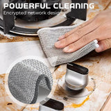 10Pcs Set Multipurpose Wire Dishwashing Rags Reusable Cleaning Cloths for Wet and Dry Use
