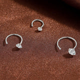 Lightweight Sterling Silver Half Hoop Earrings for Daily Wear Party