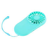 Portable Handheld Mini Fan Rechargeable USB Cooling Fan for Travel Hiking Camping Blue