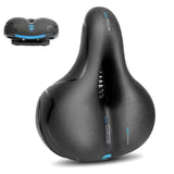 Air Cushion Shock Absorbing Mountain Bike Saddle Seat Comfortable Blue
