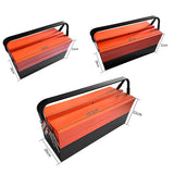 3 Tier Metal Tool Box Portable with Handle and Lock Hole for Home