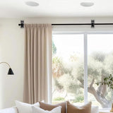 4PCS Self Adhesive Curtain Rod Bracket Universal Plastic Curtain Rod Holders for Bathroom Bedroom Kitchen Black