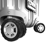 8Pcs Luggage Wheel Covers Silicone Suitcase Wheels Protector Sleeves Black