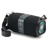 Portable Bluetooth Speakers Wireless Speaker with TF AUX FM for Shower Pool Party Black