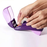 Automatic Tape Dispenser Christmas Package Wrapping Tape Cutter Purple