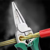 7-in-1 Stainless Steel Wire Crimper & Stripper Pliers for Electrical Work and DIY Repairs
