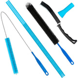 5Pcs Dryer Vent Cleaner Kit Flexible Lint Brush Cleaning Tools for Home Appliances Black