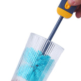 4 in1 Multi-Functional Bottle Cleaning Brush U-shape Bottle Cup Lid Cleaning Brush Blue