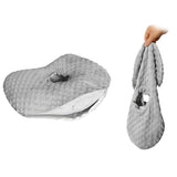 Ear Piercing Pillow with an Hole for Side Sleeper Gray