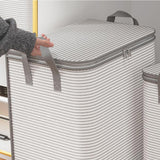 4Pcs Set Large Capacity Clothes Storage Bin Quilt Blanket Storage Organizer Home Organizer Container