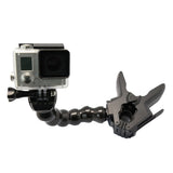 Action Camera Clamp Mount with Flexible Arm Multi-Angle Camera Holder Compatible with GoPro Hero and Action Cameras