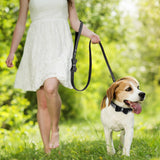 Dazzling Rhinestone Dog Collar and Leash Set with Bow Knot for Small Dogs and Puppies Black