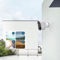 Wireless Security Camera AI Motion Detection WiFi Surveillance Home Camera with Color Night Vision White
