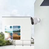 Wireless Security Camera AI Motion Detection WiFi Surveillance Home Camera with Color Night Vision White