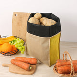 Light Shielding Vegetable Storage Bag Breathable for Onion Potato Yellow