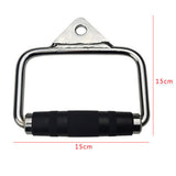 Cable Pulley Attachment D Stirrup Handle with Rubber Grips Gym Accessory