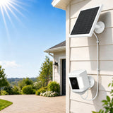 8W Solar Panel for Ring Camera Compatible with Ring Stick Up Cam Battery White