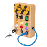 Busy Board Montessori Toy for 6-Year-Olds Wooden Sensory Travel Toy Style 1