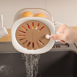 2 in 1 Collapsible Colander and Basin for Kitchen Fruit Drainer Colander Coffee