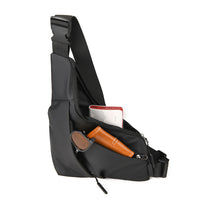 Anti Theft Travel Crossbody Bag  Multi-Pocket Shoulder Bag Black