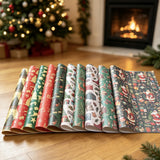 10 Sheets 10 Designs Christmas Wrapping Paper for Gifts and Crafts