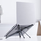 3 in 1 Portable Laptop Stand Foldable Adjustable Computer Riser with Phone Holder for Desk